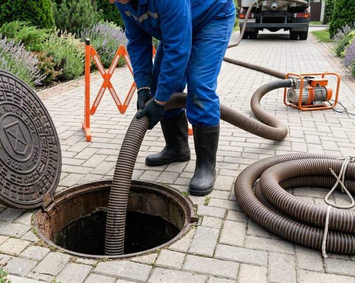 Curage de fosse septique par des professionnels Touffréville